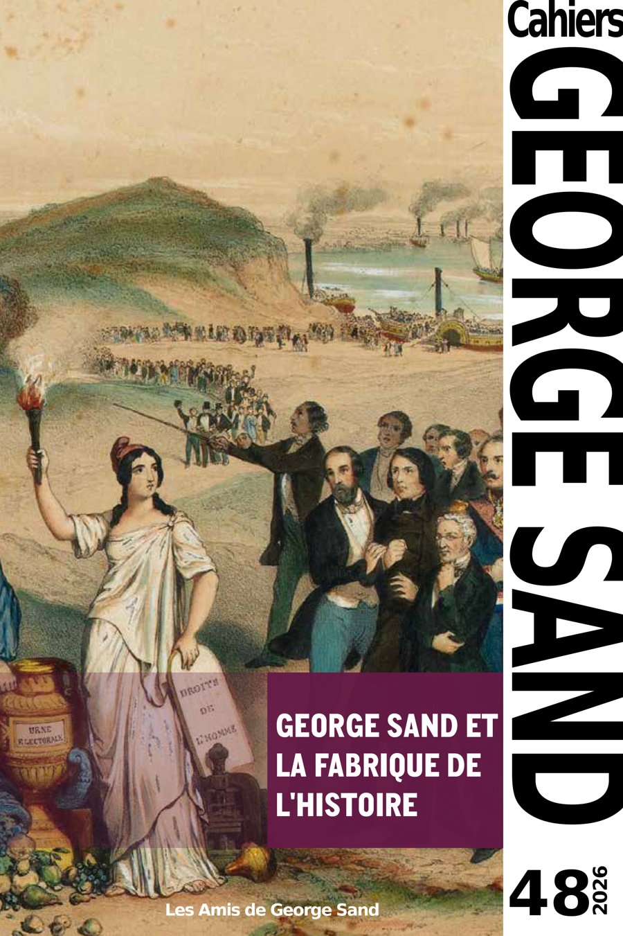 Couverture des Cahiers George Sand n° 48, George Sand et la fabrique de l'histoire